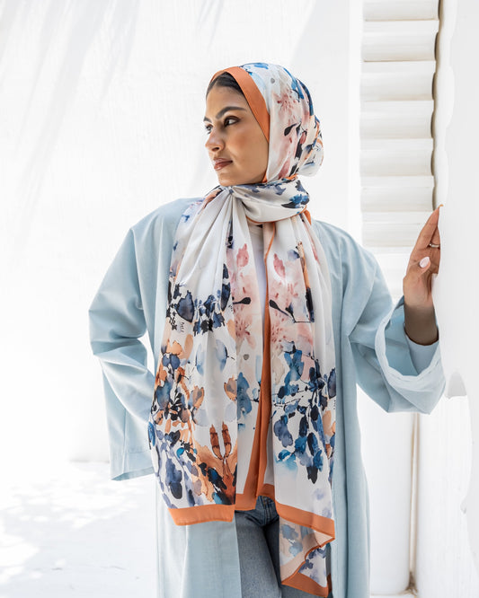 Camel water Art in satin