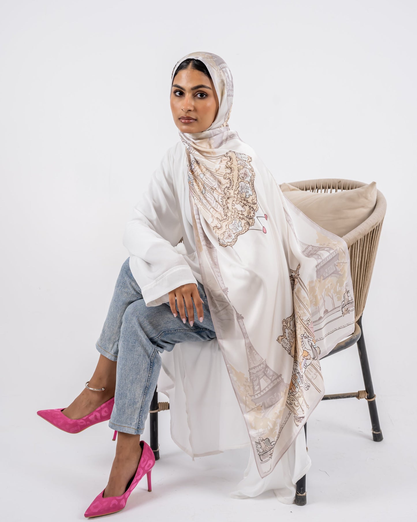 Love in paris in satin