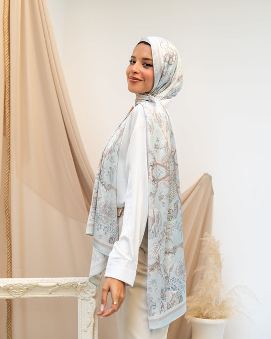 Minty chocolate in satin